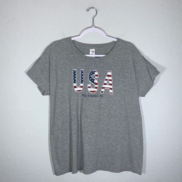 USA Made In America 2016 Gray Short Sleeve T Shirt size Extra Large - Picture 8 of 8